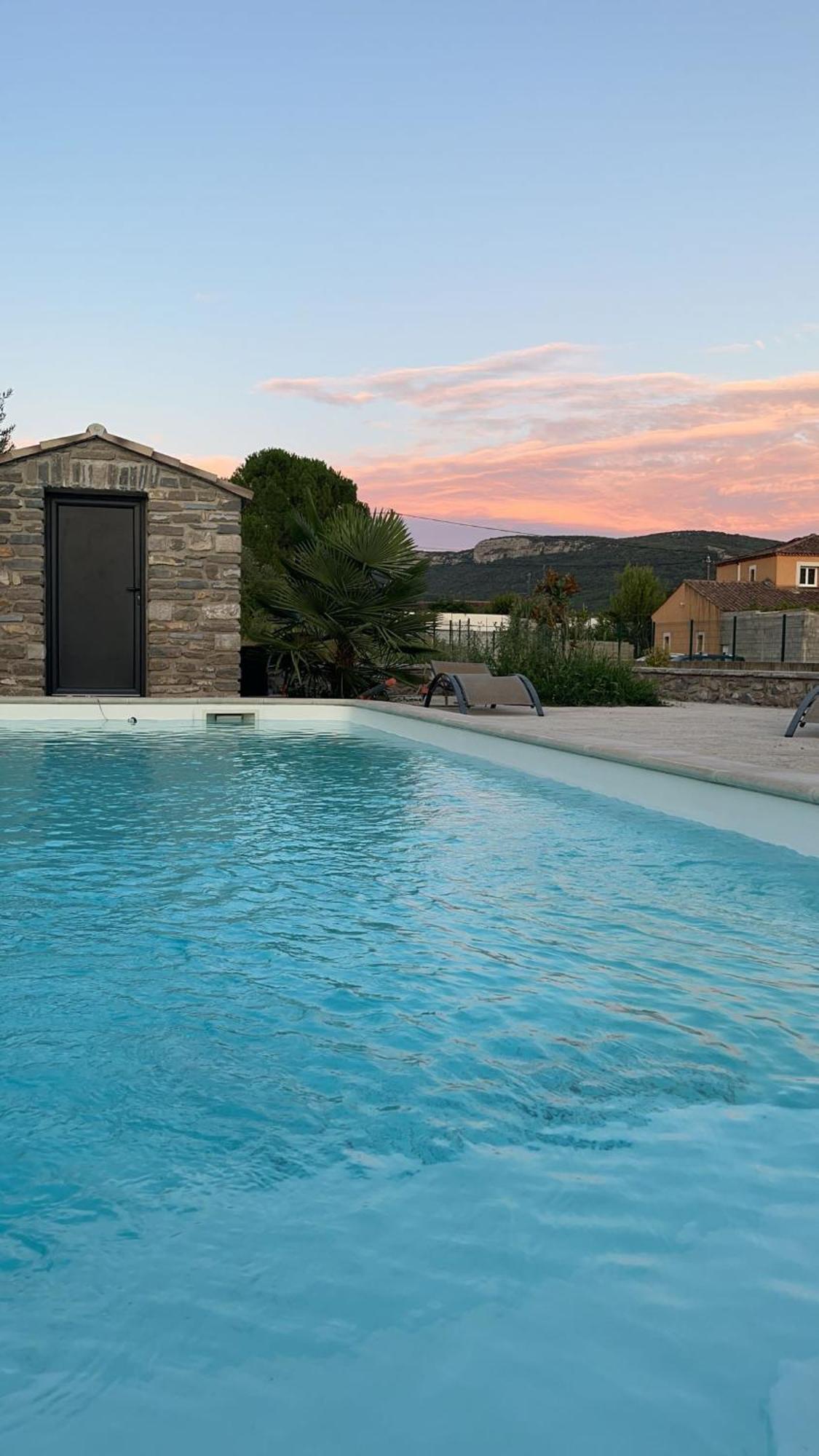 Cocon Aux Portes Des Cevennes Avec Piscine Moules-et-Baucels Екстер'єр фото